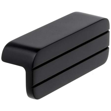 Richelieu Sophia 2-1/2 Inch Center to Center Grooved Finger Cabinet Pull Black