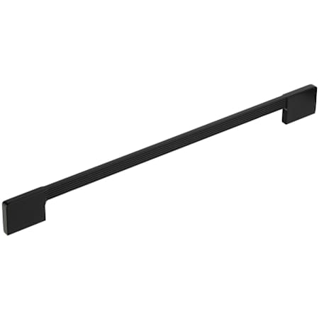 Richelieu Sophia 12-5/8 Inch Center to Center Grooved Handle Cabinet Pull Black
