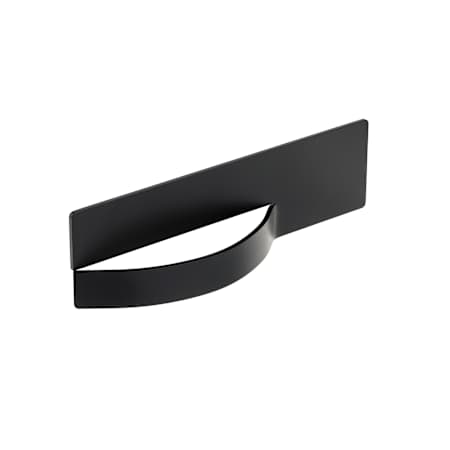 Richelieu 5-15/16 Inch Long Finger Cabinet Pull Matte Black