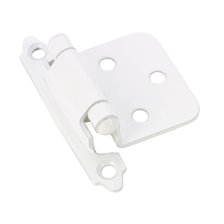 Richelieu Variable Overlay Traditional Cabinet Door Hinge with Self Close Function - 20 Pack White
