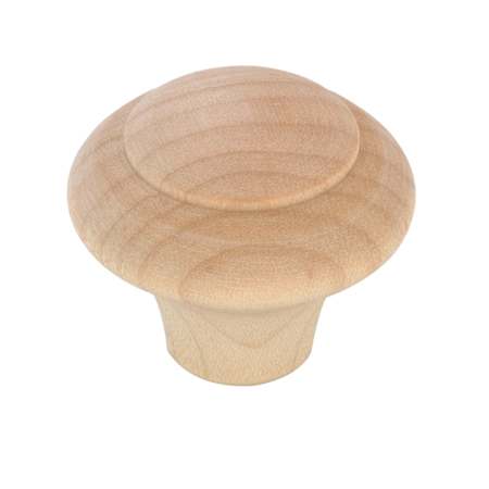 Richelieu Expression 1-9/16 Inch Mushroom Cabinet Knob Unfinished Maple