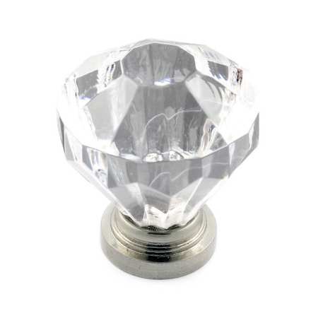 Richelieu Expression 1-1/4 Inch Geometric Cabinet Knob Brushed Nickel