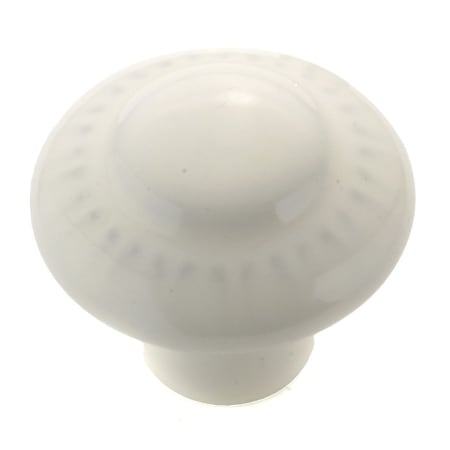 Richelieu 1-3/8 Inch Mushroom Cabinet Knob White