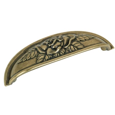 Richelieu 3-3/4 Inch Center to Center Cup Cabinet Pull Antique English