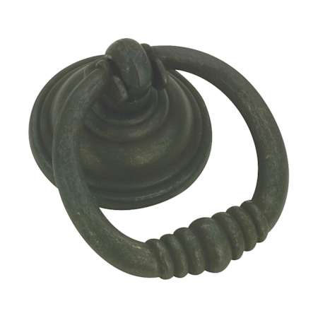 Richelieu 1-3/4 Inch Diameter Ring Cabinet Pull Matte Black Iron