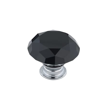 Richelieu 1-9/16 Inch Mushroom Cabinet Knob Chrome / Black