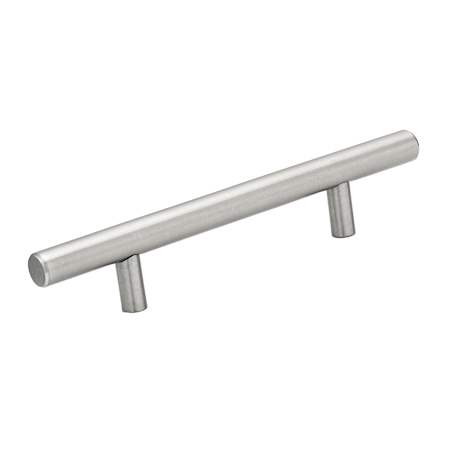 Richelieu 4-1/8 Inch Center to Center Bar Cabinet Pull Antibacterial Stainless Steel