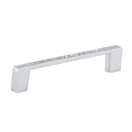 Richelieu 3-3/4 Inch Center to Center Handle Cabinet Pull Chrome / Crystal