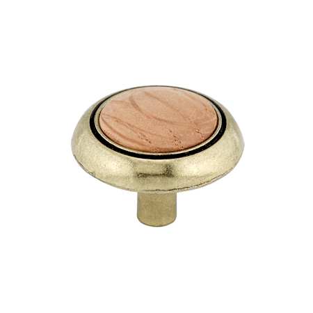 Richelieu 1-1/4 Inch Mushroom Cabinet Knob Burnished Brass