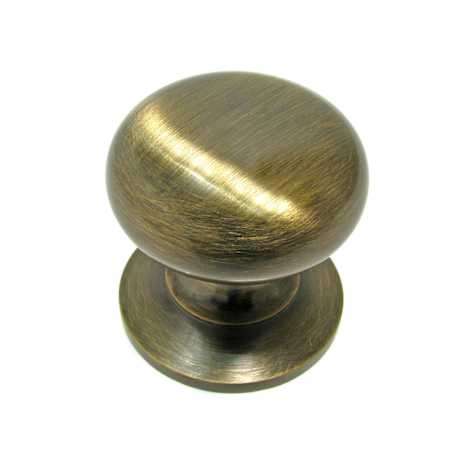 Richelieu 1-1/4 Inch Mushroom Cabinet Knob Antique English