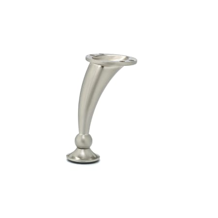 Richelieu 4-1/2 Inch Tall Metal Furniture Leg Nickel