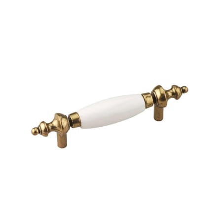 Richelieu 3 Inch Center to Center Bar Cabinet Pull from the Expression Collection Antique English and White