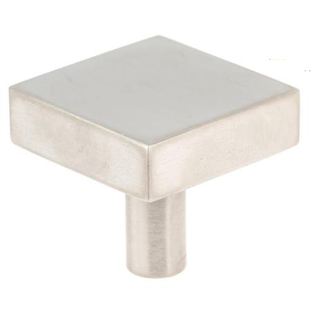 Richelieu 1-1/4 Inch Square Cabinet Knob Brushed Nickel