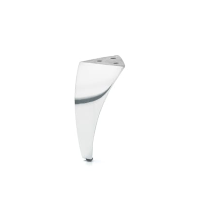 Richelieu 4 Inch Tall Aluminum Furniture Leg Polished Aluminum