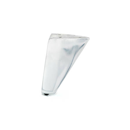 Richelieu 4 Inch Tall Aluminum Furniture Leg Polished Aluminum