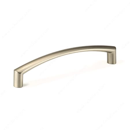 Richelieu 5 Inch (128mm) Center to Center Handle Cabinet Pull from the Expression Collection Brushed Nickel