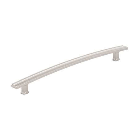 Richelieu 12-5/8 Inch Center to Center Bar Cabinet Pull Brushed Nickel