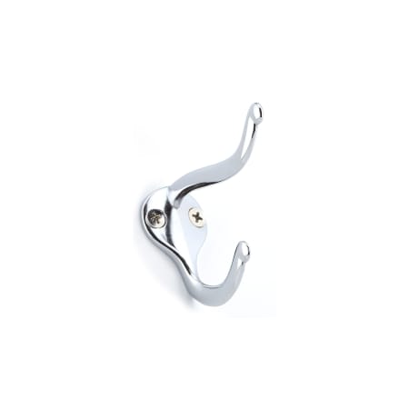Richelieu 1-15/16 Inch Double Metal Coat Hook (Package of 4) Chrome