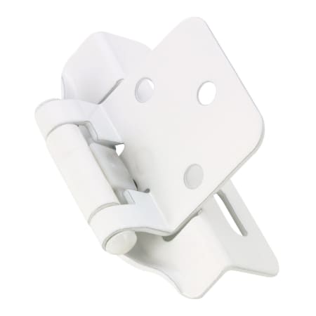 Richelieu 3/16 Inch Partial Overlay Wrap Around Cabinet Door Hinge with Self Close Function - Pair White