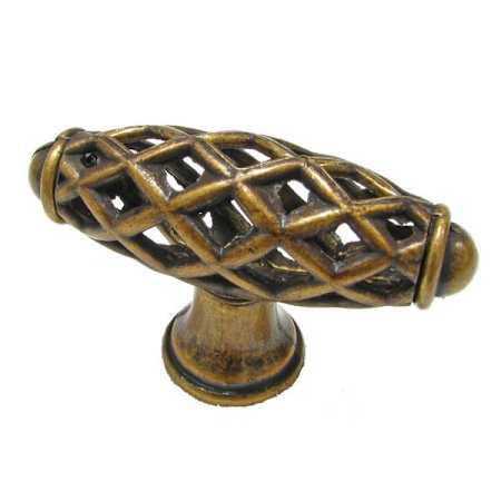 Richelieu Expression Birdcage Cabinet Knob Regency Brass