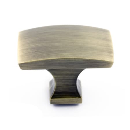 Richelieu 1-3/4 Inch Rectangular Cabinet Knob Antique English