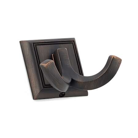 Richelieu 2-1/8 Inch Double Metal Coat Hook Brushed Oil-Rubbed Bronze