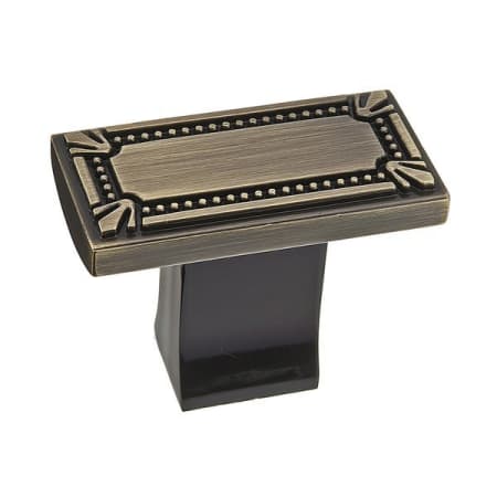 Richelieu Expression 1-11/16 Inch Rectangular Cabinet Knob Antique English
