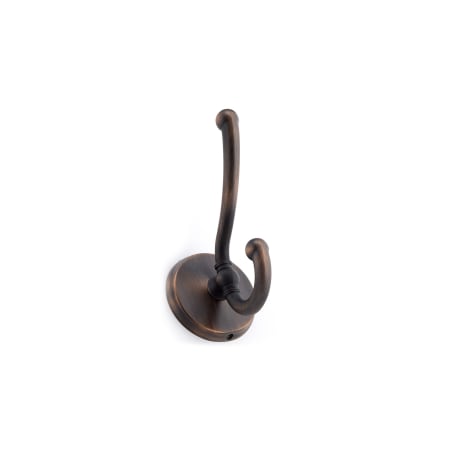 Richelieu 4-3/8 Inch Double Metal Coat Hook Brushed Oil-Rubbed Bronze