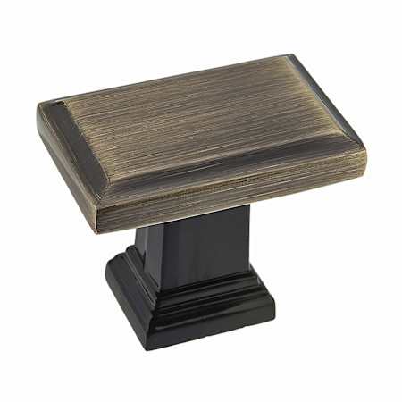Richelieu Expression 1-1/2 Inch Rectangular Cabinet Knob Antique English
