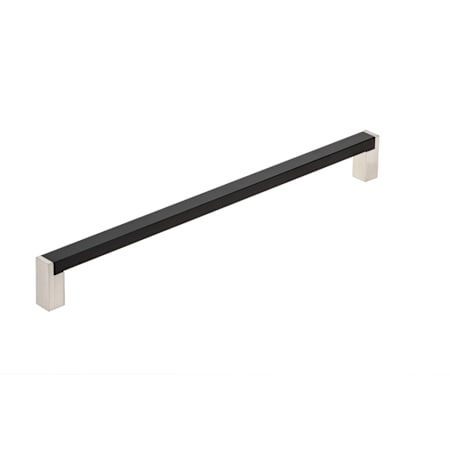 Richelieu 6-5/16 Inch Center to Center Handle Cabinet Pull Brushed Nickel / Matte Black