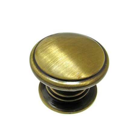 Richelieu 1-1/4 Inch Diameter Mushroom Cabinet Knob From the Expression Collection Antique English