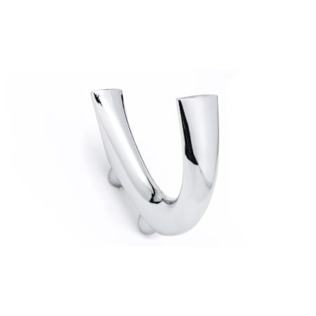 Richelieu 2-19/32 Inch Single Metal Coat Hook Chrome