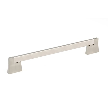 Richelieu 10-1/16 Inch Center to Center Handle Cabinet Pull Brushed Nickel