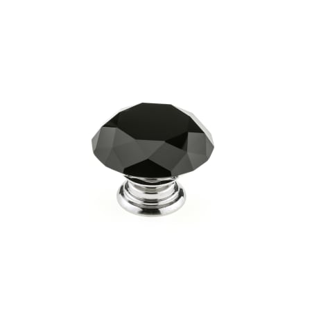 Richelieu 1-15/16 Inch Mushroom Cabinet Knob Chrome / Black