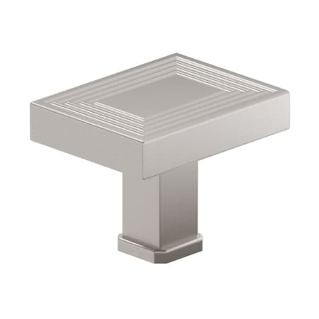 Richelieu 1-3/4 Inch Rectangular Cabinet Knob Brushed Nickel