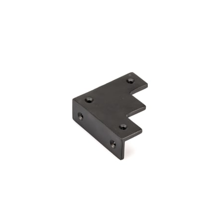 Richelieu 2-15/16" Long Contemporary Corner Bracket for Barn Doors Matte Black