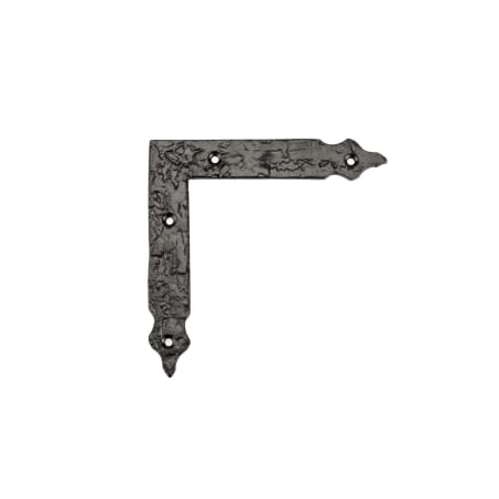Richelieu 4-29/32" Long Traditional Corner Bracket for Barn Doors Matte Black