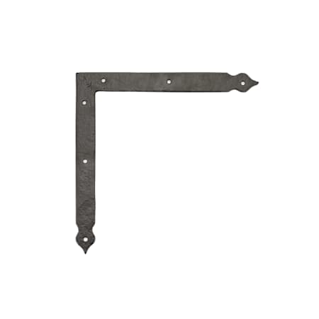Richelieu 7-25/32" Long Traditional Corner Bracket for Barn Doors Matte Black