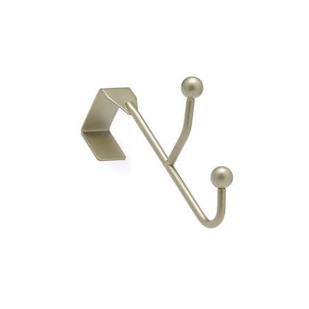 Richelieu 6-1/4 Inch Double Hook Over the Door Metal Coat Hook Matte Nickel