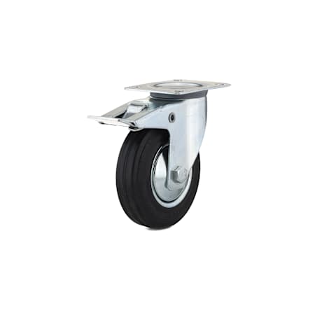Richelieu 220 lb. Maximum Weight Capacity Commercial Grade Swivel Mount Caster with Brake Black