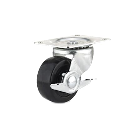 Richelieu 200 lb. Maximum Weight Capacity Commercial Grade Swivel Mount Caster with Brake Black