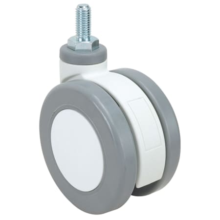 Richelieu Contemporary Series 2-15/16" Diameter 154 lbs Max Weight Caster for Medical Furniture White / Gray