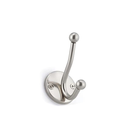 Richelieu 3-3/4 Inch Double Metal Coat Hook Brushed Nickel