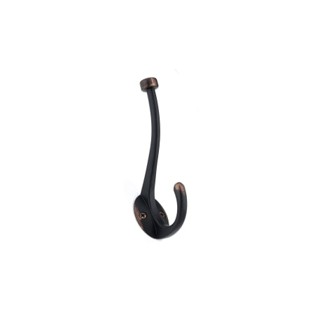 Richelieu 5-13/16 Inch Double Metal Coat Hook Brushed Oil-Rubbed Bronze