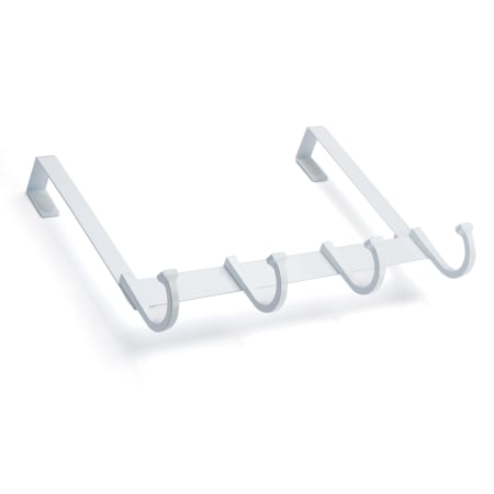 Richelieu 12-1/2 Inch Wide 4 Hook Over the Door Metal Coat Rack White