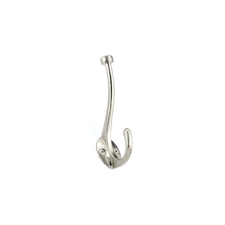 Richelieu 5-13/16 Inch Double Metal Coat Hook Brushed Nickel