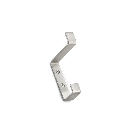 Richelieu 4-3/8 Inch Double Metal Coat Hook Brushed Nickel