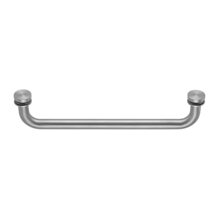Richelieu 12" Center to Center Round Towel Bar for Glass Door Brushed Nickel
