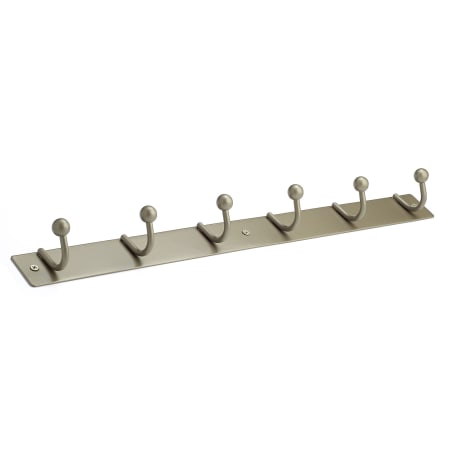Richelieu 19-11/16 Inch Wide 6 Hook Metal Coat Rack Matte Nickel