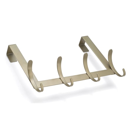 Richelieu 12 Inch Wide 4 Hook Over the Door Metal Coat Rack Pewter
